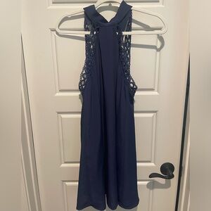 Lulu's Blue Halter Dress